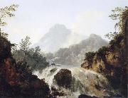 unknow artist A Cascade in the Tuauru Valley,Tahiti oil painting picture wholesale